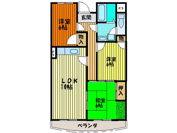 ファミリアル隆樹の物件間取画像